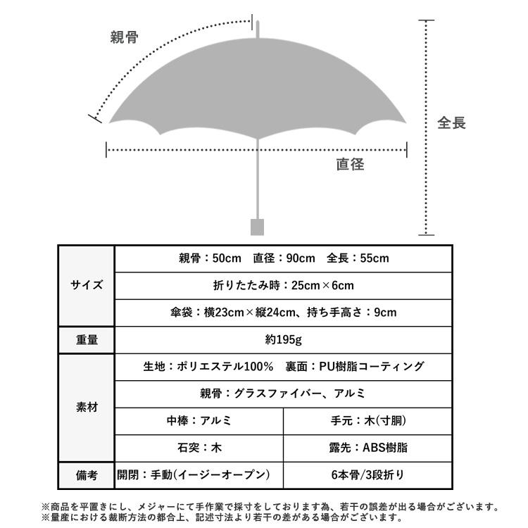 SALE 日傘 レディース 折りたたみ 完全遮光 超軽量 遮光率100% 晴雨兼用傘 母の日 プレゼント pru-30178z aroco/アロコ｜vitafelice｜27