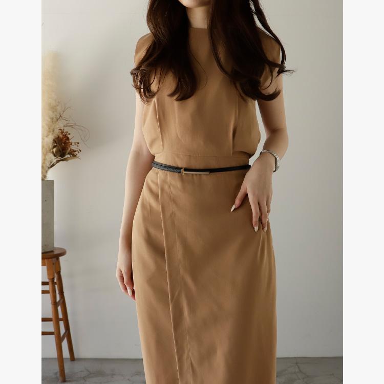 【希少】LOVELESS ワンピースsasaki 2023 プリーツ　ベルト 希少】LOVELESS ワンピースsasaki 2023 プリーツ ベルト