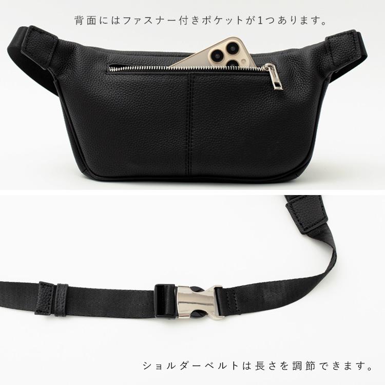 SHELLAC 本革製　ブラック ボディバッグ ビジカジボディバッグ｜ボディバッグ｜ニコル公式通販サイト｜NICOLE