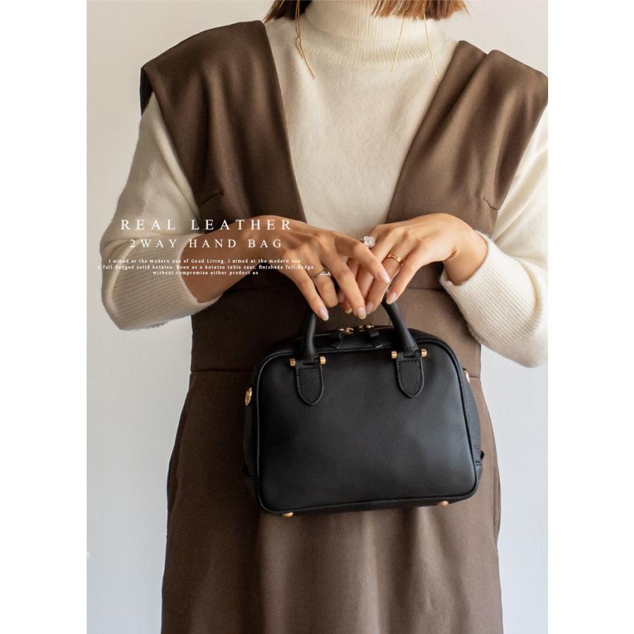 VitaFelice ハンドバッグ レディース 本革 ショルダーバッグ レザー