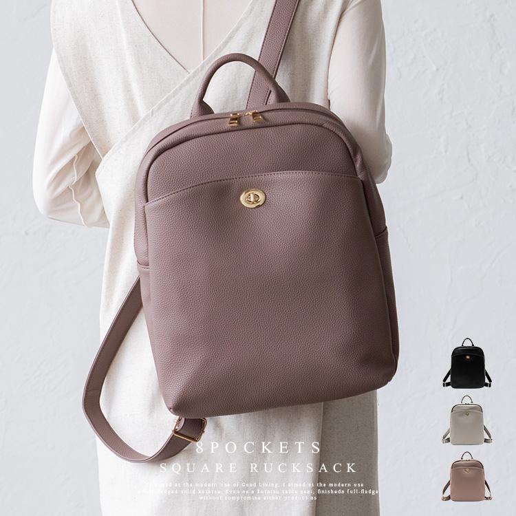 VitaFelice リュック レディース 通勤 きれいめ a4 8ポケット 大