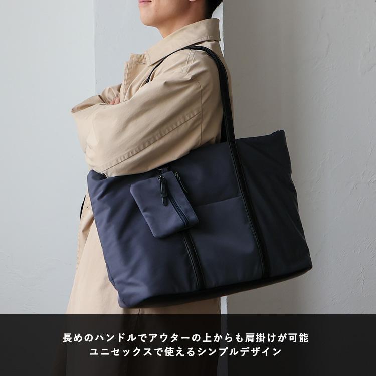 マザーハウス 大容量 トートバッグ 本革 シボ ネイビー チェック ポーチ付き マザーハウス 大容量 トートバッグ 本革 シボ ネイビー チェック