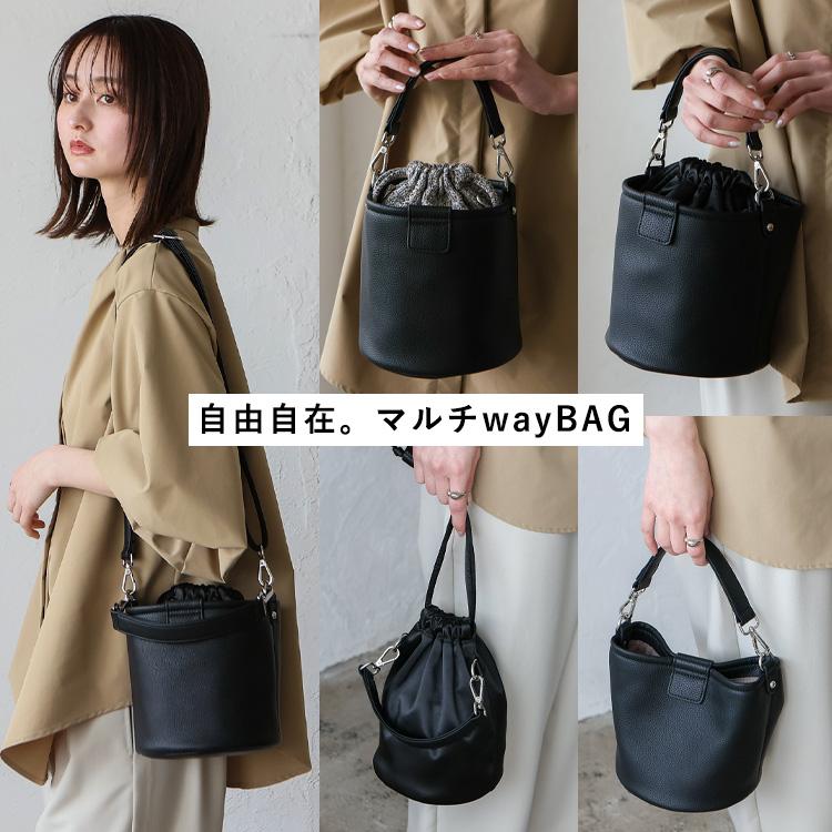 VitaFelice（ヴィータフェリーチェ） バケットバッグ レディース 巾着