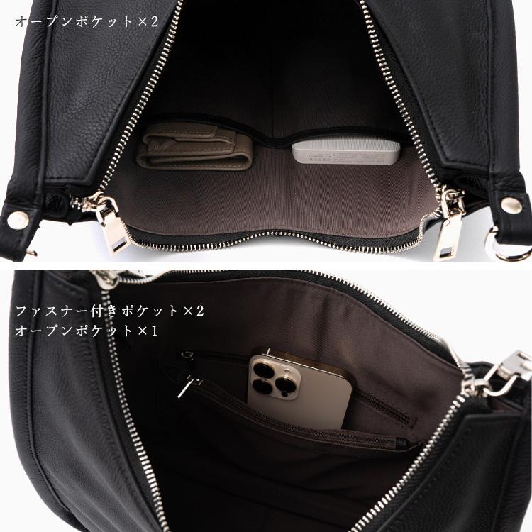 みる　様　ご購入用　その3 黒レザー バッグ 内ポケット付き VitaFelice（ヴィータフェリーチェ） ショルダーバッグ 大きめ 本革