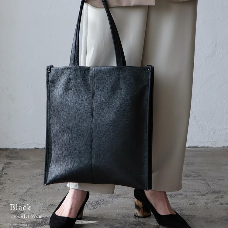 アニエスベー ビジネス オールレザー ロゴ 本革 A4収納 大容量 トートバッグ a-6033_01.jpg