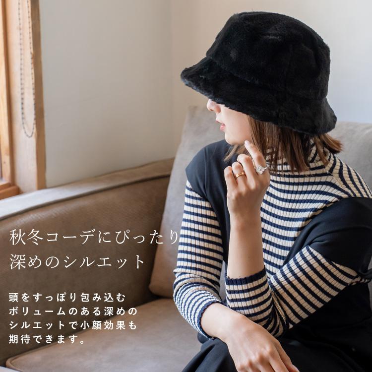 【新品未使用】G/FORE エコファーバケットハット ブラック VitaFelice sale バケットハット レディース 秋冬 フェイクファー 57.5