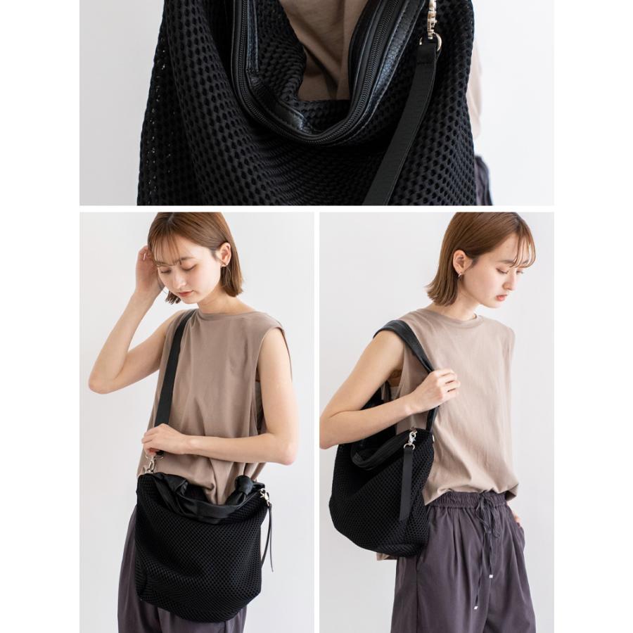 人気商品！ ダブルノットバッグ VitaFelice ショルダーバッグ レディース 斜めがけ メッシュ