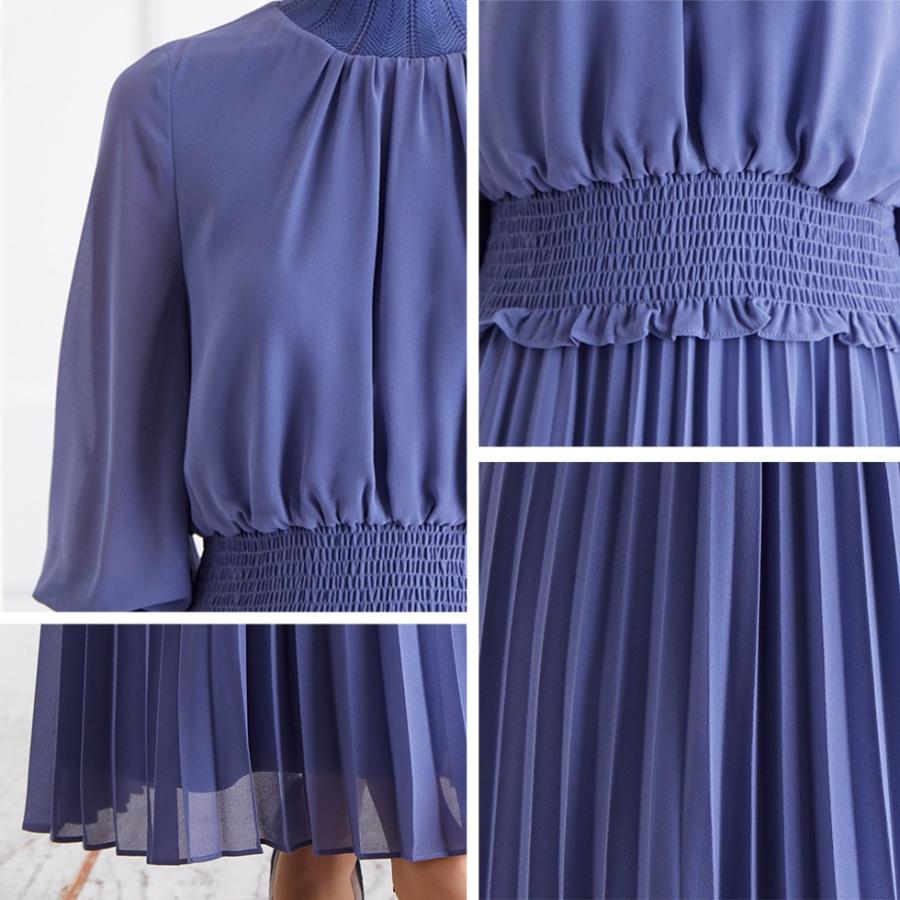 パーティードレス ワンピース ロング丈 長い丈 袖あり 七分袖 結婚式 フォーマル ドレス プリーツ ゴム パーティー 袖付き 袖 Vakd 509z Aroco アロコ Vakd 509z Aroco By Vitafelice ヤフー店 通販 Yahoo ショッピング