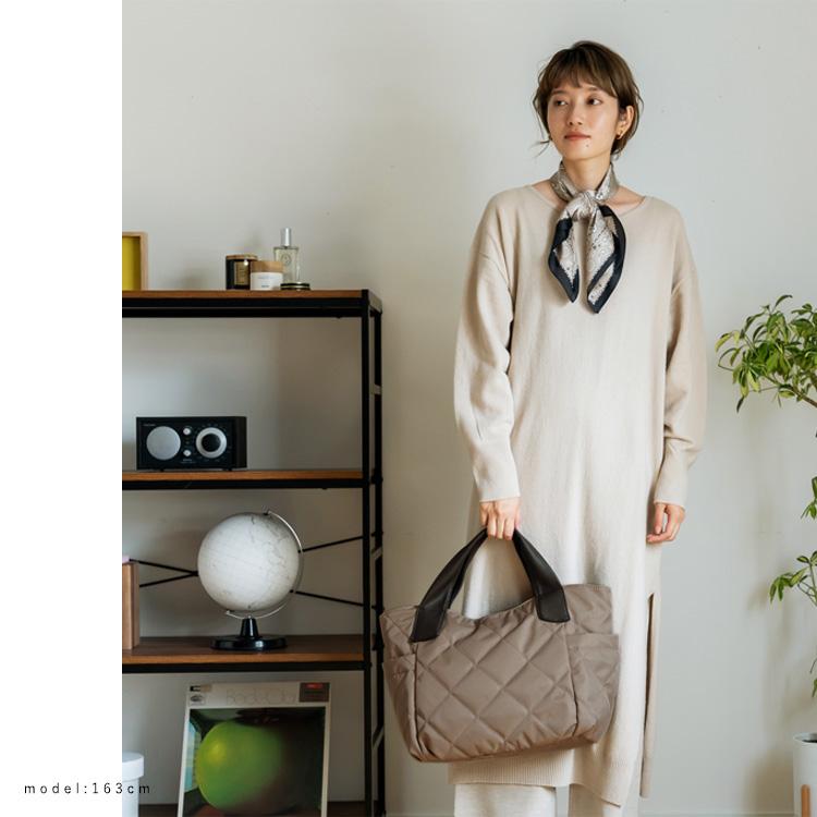 SALE トートバッグ レディース A4 軽い 大容量 2way ショルダーバッグ マチあり キルティング ナイロン 通勤 シンプル おしゃれ 人気 vinb-21c28z arocoの画像