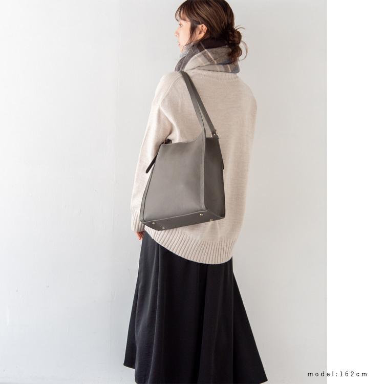 ショルダーバッグ レディース b5 通勤 通学 本革 大きめ 自立 大容量 スクエア シュリンクレザー トートバッグ おしゃれ 人気 vinb-21c37n aroco/アロコ