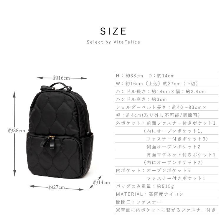 VitaFelice リュック レディース 16ポケット マザーズバッグ