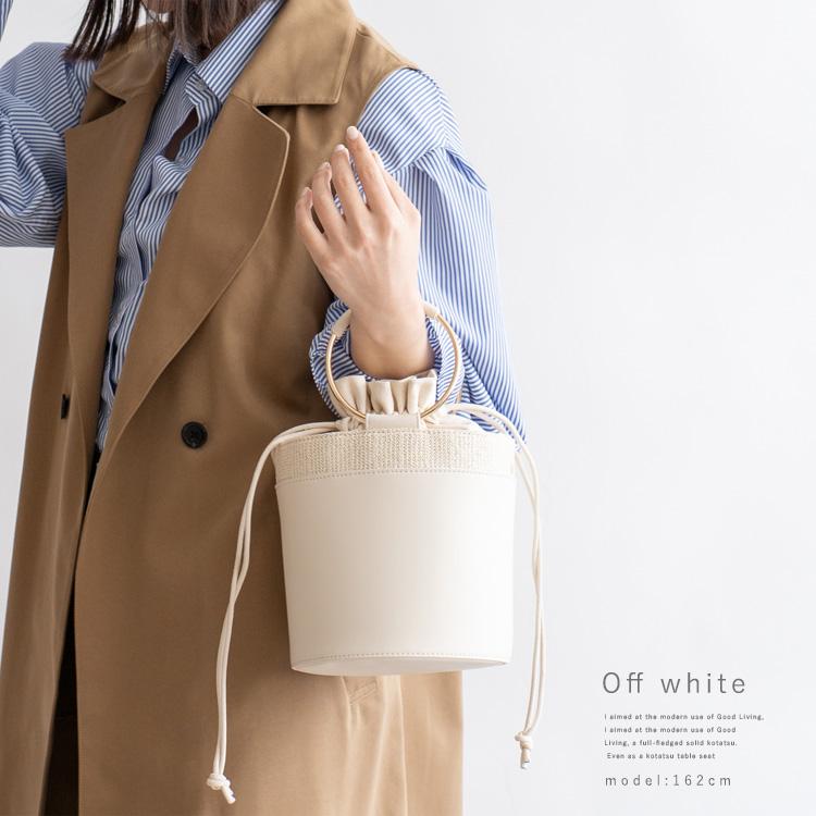VitaFelice バケットバッグ レディース 巾着 小さめ 軽い 2way 巾着 