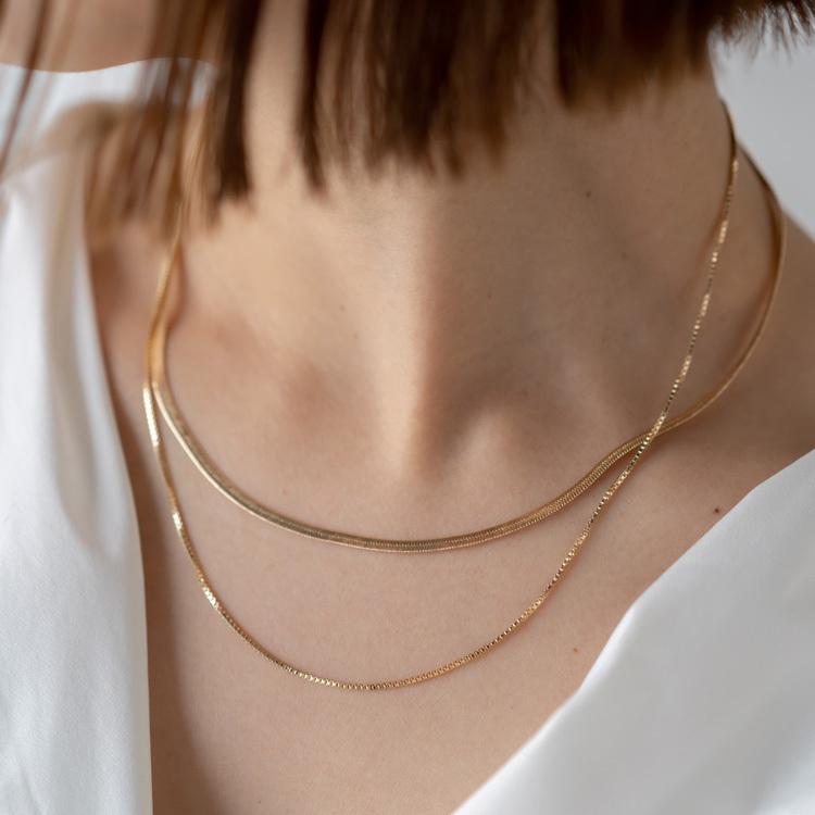 【付属品完備美品】ゴールドチェーンネックレス VitaFelice ネックレス レディース ゴールド チェーン シンプル