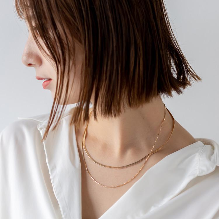 VitaFelice ネックレス レディース ゴールド チェーン シンプル