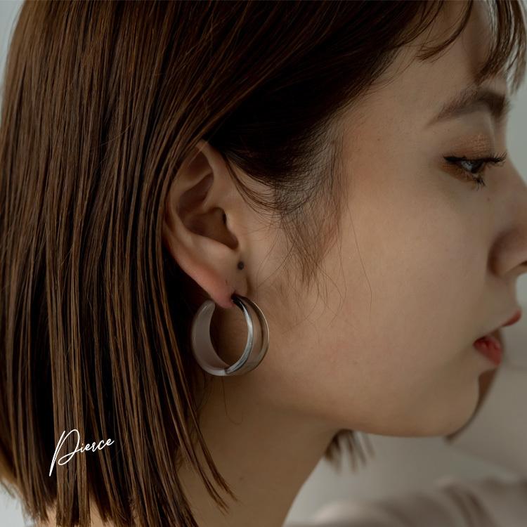 ピアス レディース フープ クリア 大きめ サークル 大判ピアス ジュエリー アクセサリー 上品 大人 高級感 シンプル おしゃれ 人気 Vnsa P634 Aroco アロコ Vnsa P634 Vitafelice ヤフー店 通販 Yahoo ショッピング