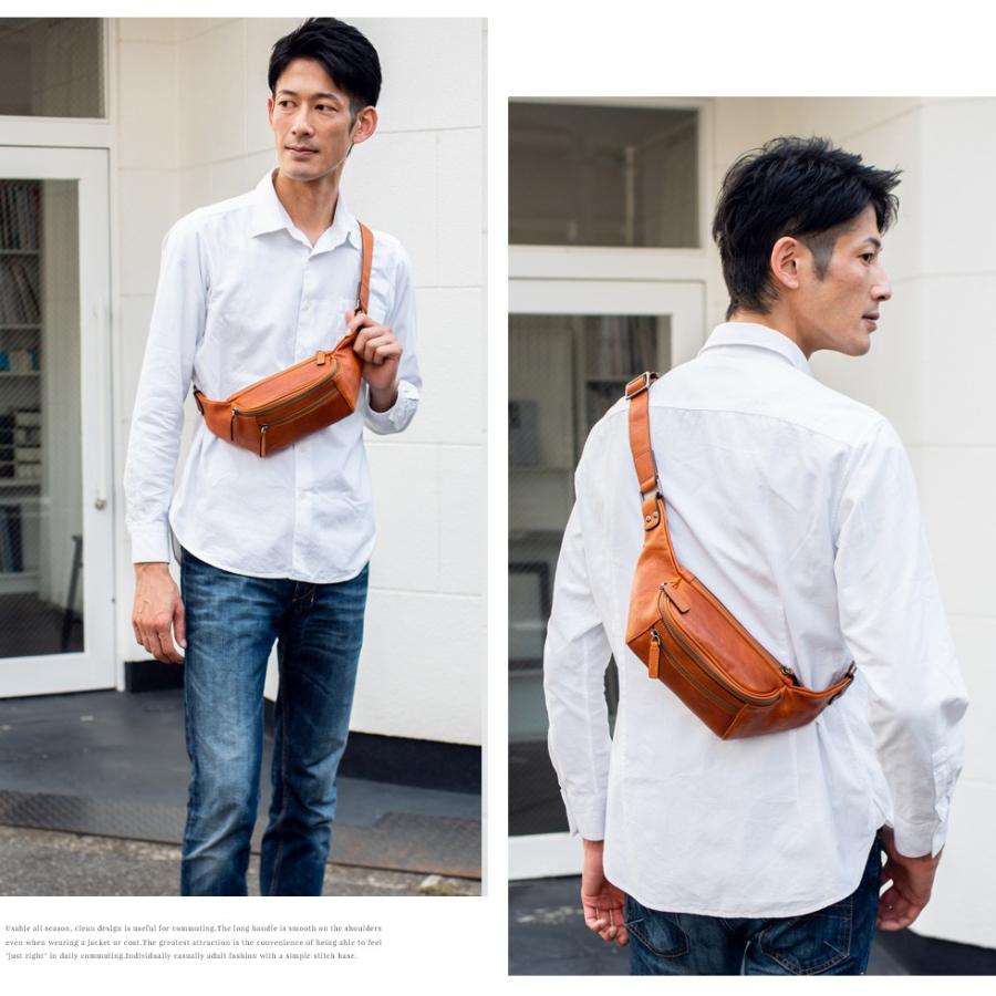 VitaFelice（ヴィータフェリーチェ） ボディバッグ メンズ 本革