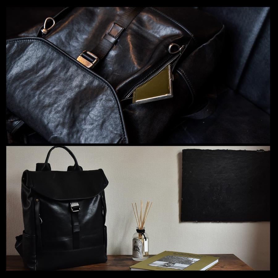   Jeans リュック バックパック 大容量 レザー VitaFelice リュック メンズ 大きめ 8ポケット 本革 イタリアン