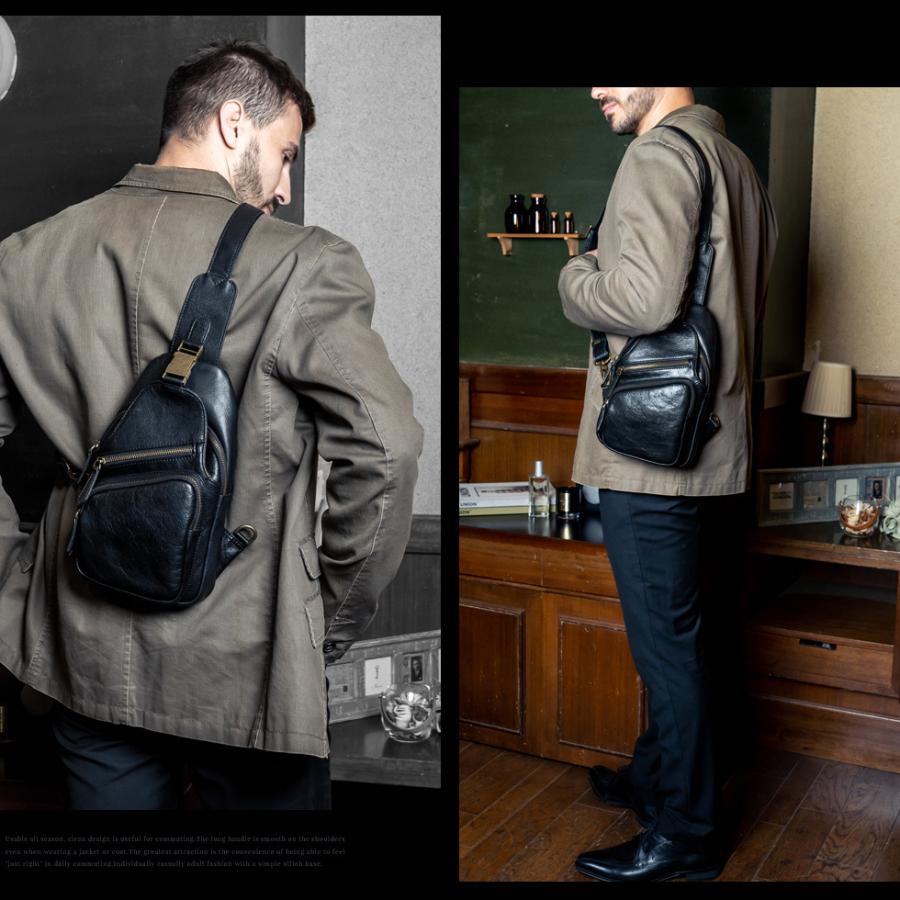 VitaFelice（ヴィータフェリーチェ） ボディバッグ メンズ 本革