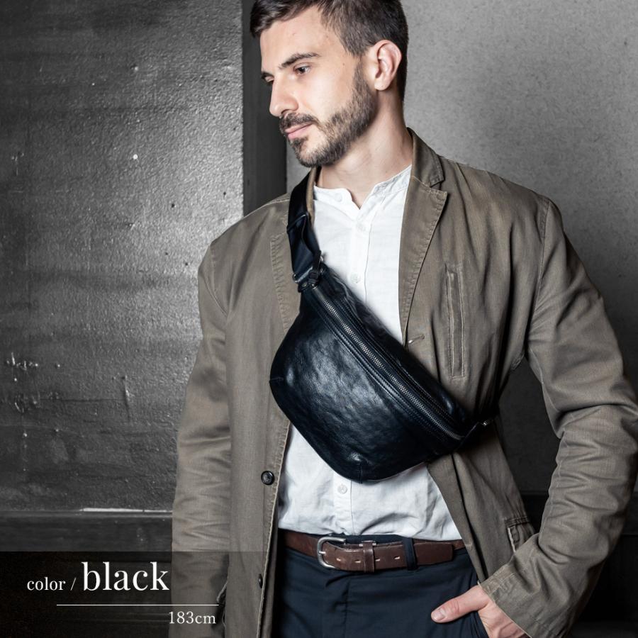 VitaFelice（ヴィータフェリーチェ） ボディバッグ メンズ 本革 レザー