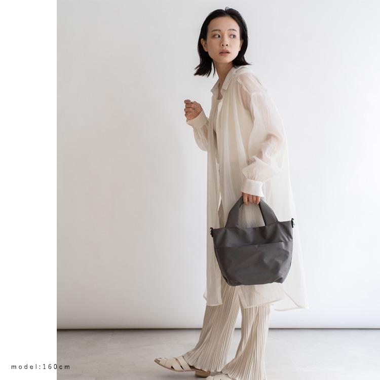 ブラックキャンバスバッグ シェブロンストラップ　バルーン A4サイズ対応！シアバルーントート（トートバッグ） | Ober