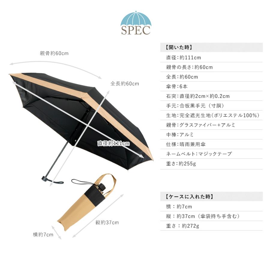 VitaFelice 日傘 レディース 折りたたみ 完全遮光 60cm 遮光率 VitaFelice 日傘 レディース 折りたたみ 完全遮光 60cm 遮光率