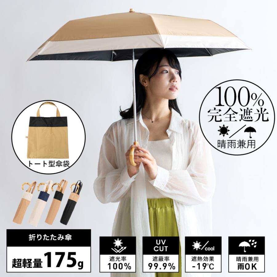 VitaFelice 日傘 レディース 折りたたみ 完全遮光 175g 遮光率 VitaFelice 日傘 レディース 折りたたみ 完全遮光 175g 遮光率
