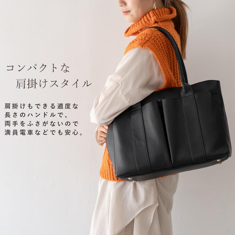 えりなです 美品　ファイティングバッグ VitaFelice トートバッグ レディース 9ポケット a4 大容量 通勤