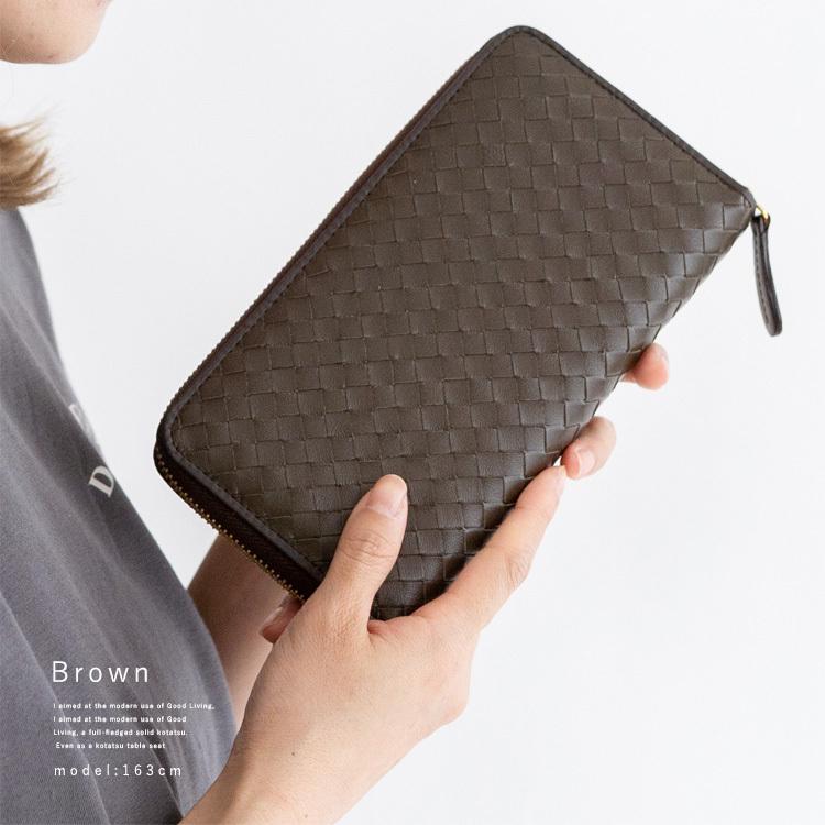 ダミエ柄 ブラウンレザー長財布 ダミエパターン ブラウンレザー長財布 ダミエパターン ブラウンレザー