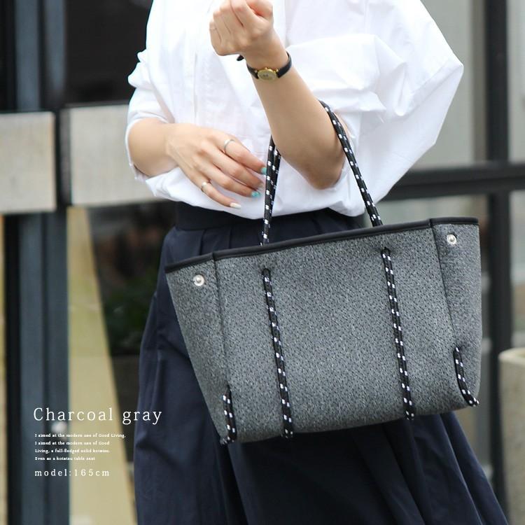 Sale トートバッグ レディース 小さめ ダイバー素材 ネオプレン 大容量 ミニバッグ ロープハンドル バッグ パンチング Vubb Sa 0804 Vubb Sa 0804 Vitafeliceヤフー店 通販 Yahoo ショッピング