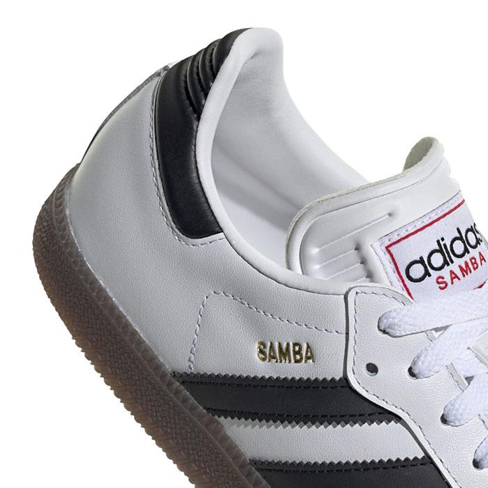 SAMBA ロートップシューズ、ソフトレザーアッパー、ブラック、ホワイト、グレー adidas Originals｜サンバ OG W レザーアッパー ローカット スニーカー