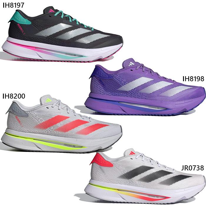 ADIZERO ランニングシューズ ホワイト/ブラック/レッド 25㌢