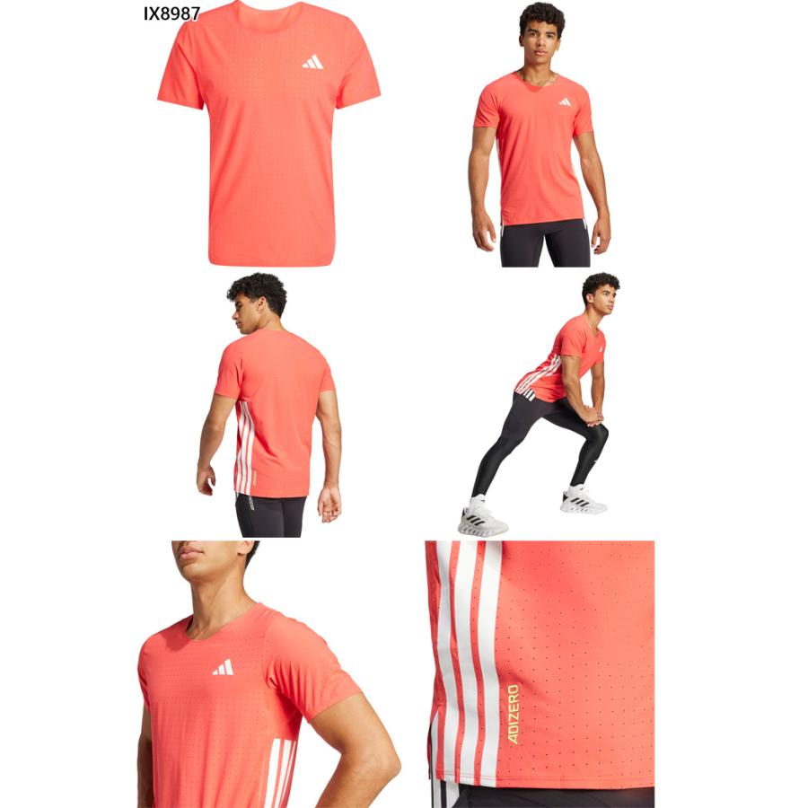 adidas（アディダス） メンズ アディゼロ ランニング半袖Tシャツ