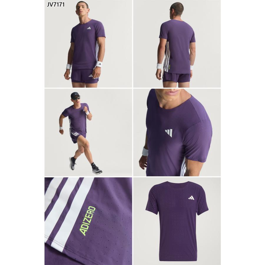 adidas（アディダス） メンズ アディゼロ ランニング半袖Tシャツ