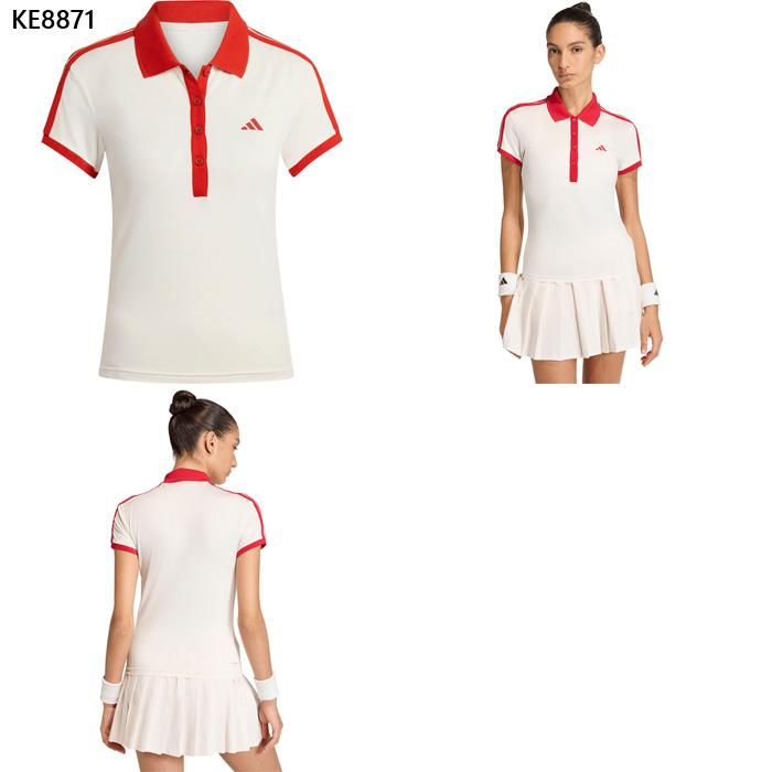 adidas（アディダス） レディース W TENNIS ヘリテージ S/S ポロシャツ