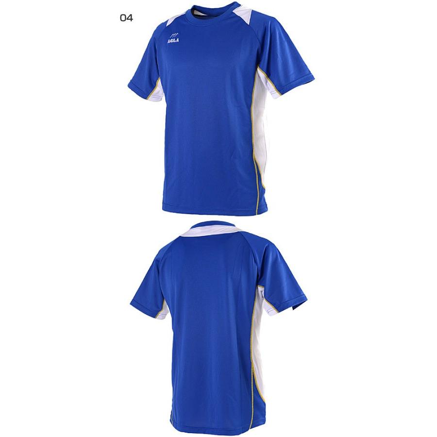 アグラ メンズ ゲームシャツ 半袖 サッカーウェア フットサルウェア トップス AG901｜vitaliser｜02