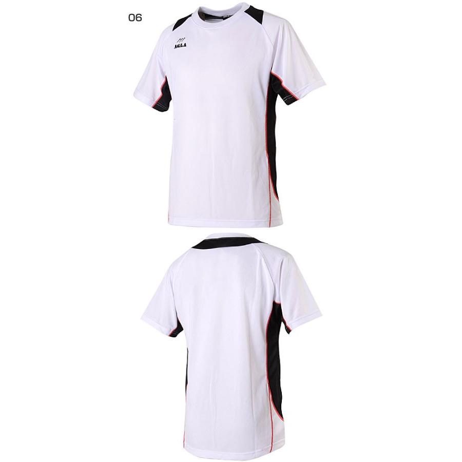 アグラ メンズ ゲームシャツ 半袖 サッカーウェア フットサルウェア トップス AG901｜vitaliser｜03