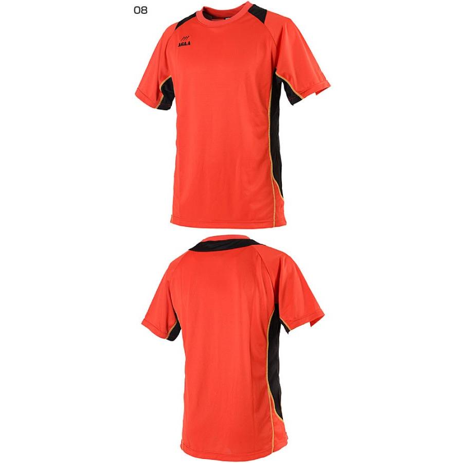 アグラ メンズ ゲームシャツ 半袖 サッカーウェア フットサルウェア トップス AG901｜vitaliser｜04