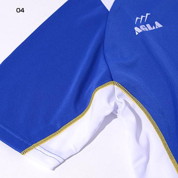 アグラ メンズ ゲームシャツ 半袖 サッカーウェア フットサルウェア トップス AG901｜vitaliser｜08