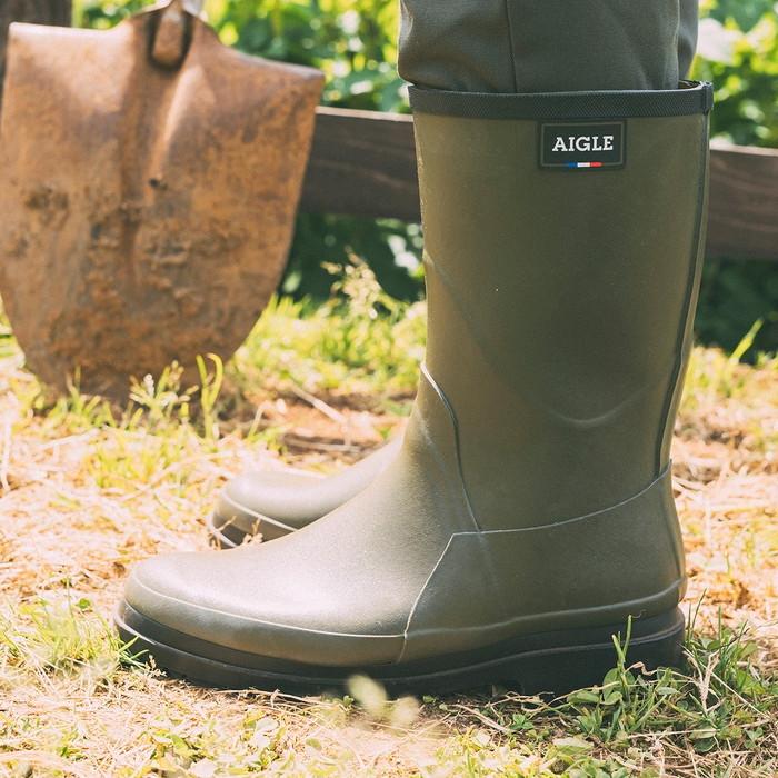 AIGLE bison　ビソン　オリーブグリーン 長靴 AIGLE（エーグル） メンズ ビソン2 ラバーブーツ カジュアルシューズ
