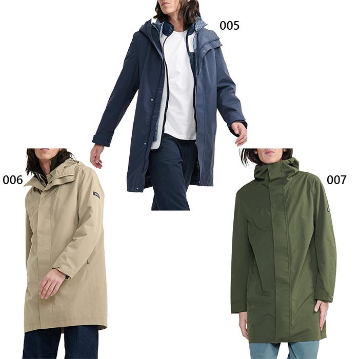 AIGLE（エーグル） メンズ 透湿防水 ロングフーデッドコート レイン