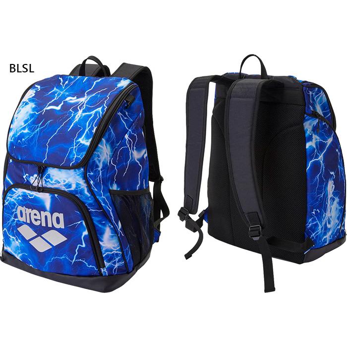 アリーナ（arena） 35L メンズ レディース バックパック 総柄 水泳用品