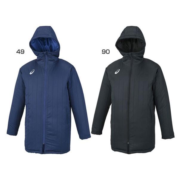 アシックス メンズ ウオーマーハーフコート アウター サッカーウェア フットサルウェア 長袖 フード付き XSW230