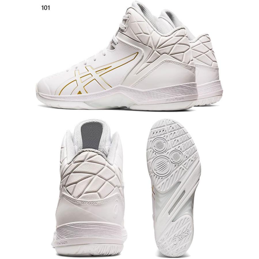 返品送料無料 アシックス Geltriforce 3 1061a004 101 バスケットボール シューズ バッシュ ユニセックス ホワイト Fucoa Cl