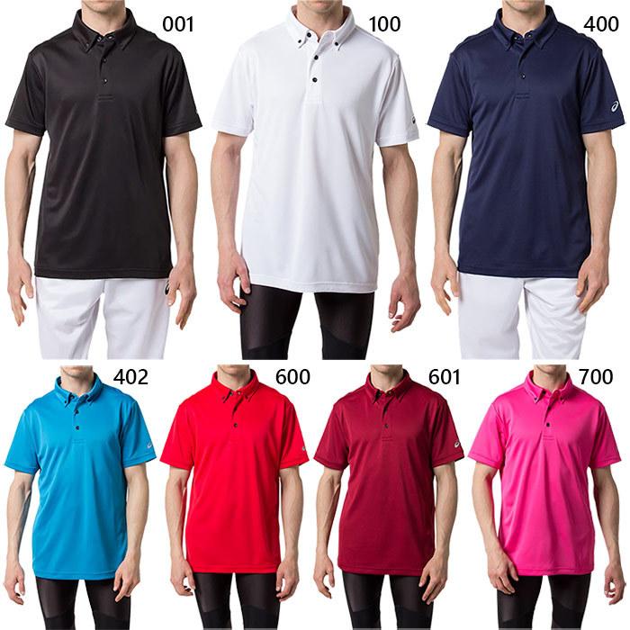 ASICS アシックス メンズ XL BD ポロシャツ 半袖 シンプル ASICS アシックス メンズ XL BD ポロシャツ 半袖 シンプル