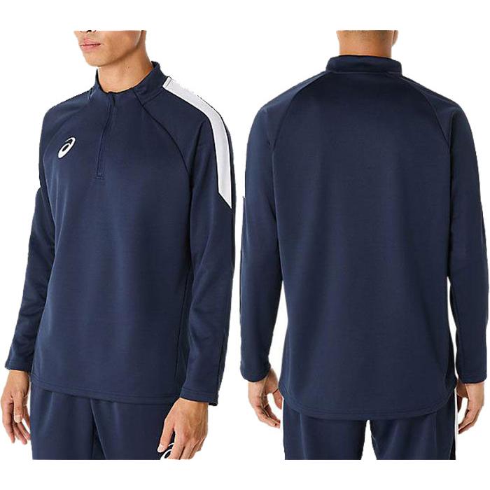 ASICS（アシックス） メンズ ハーフジッププラクティスシャツ サッカー