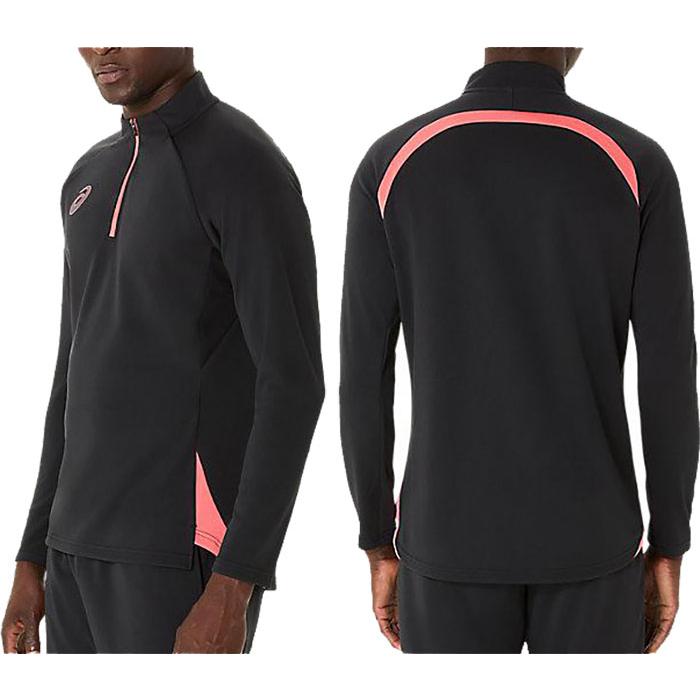 ASICS MOURATOGLOU ACADEMY ハーフジップシャツ ASICS MOURATOGLOU ACADEMY ハーフジップシャツ