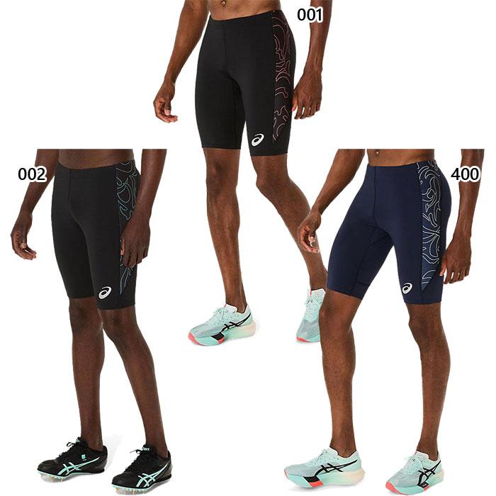 ASICS アシックス 黒 ランニングタイツ　M ASICS アシックス メンズ 陸上/ランニング ロングスパッツ