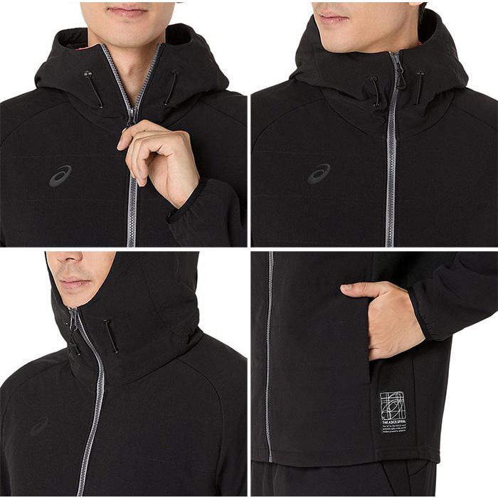 ASICS（アシックス） メンズ ハイブリッド中わたフリースフーディー 上