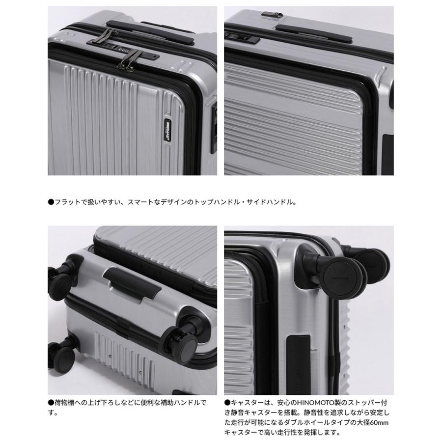 バーマス メンズ レディース インターシティ INTER CITY II フロントオープン 57L 56cm スーツケース キャリーバッグ 3-4泊 ビジネス 6056222 6056271_6