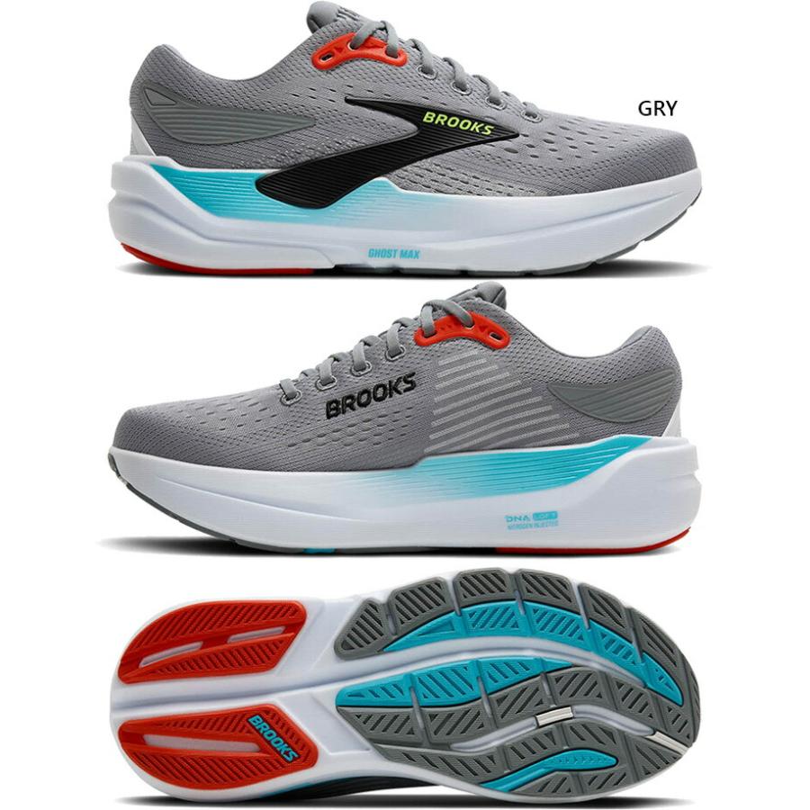 D幅 ブルックス メンズ ゴーストマックス3 Ghost MAX 3 ランニングシューズ ジョギング マラソン ホワイト 白 ブラック 黒 グレー 灰色 送料無料 BROOKS BRM4643 BROOKS（ブルックス） サイズ：26.0cm メンズ ゴーストマックス3 Ghost